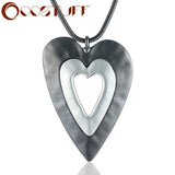 Heart Pendant Necklace Chunky Suspension Jewellery Chokers Chains