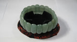 Natural Light Green Dongling Stone Stretchy Bracelet