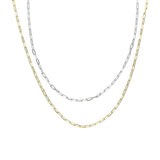 925 Silver Choker Square Link Chain Modern Cable Necklace