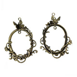 Antique Bronze Butterfly Charm Pendants