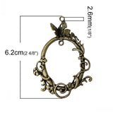 Antique Bronze Butterfly Charm Pendants