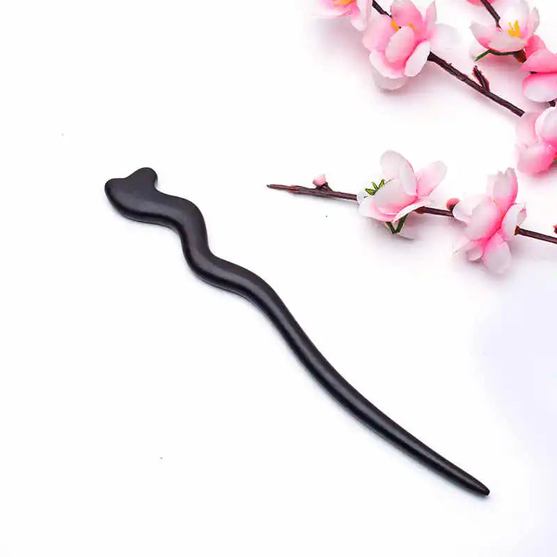 Vintage Sandalwood Hair Stick Ethnic Wood Hairpin