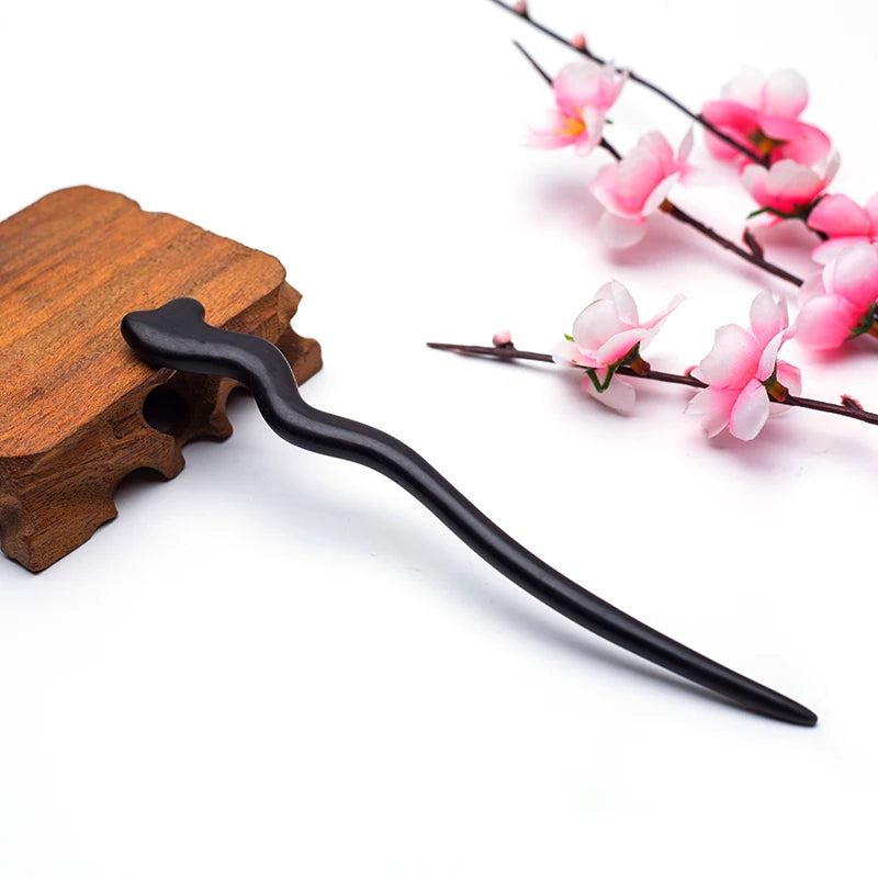 Vintage Sandalwood Hair Stick Ethnic Wood Hairpin