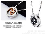 Stainless Steel Crown Pendant Couple Chain Necklace Hot 2PCS/LOT