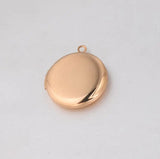 Round Photo Locket Pendant Stainless Steel DIY Jewelry Making 20Pcs/Lot