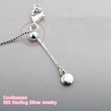925 Silver Heart Necklace Multi-Color Women Jewelry