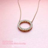 925 Sterling Silver Hearts Necklace with Clear CZ for Women