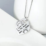 S925 Sterling Silver Love Necklace for Mother's Jewelry