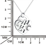 S925 Sterling Silver Love Necklace for Mother's Jewelry