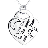 S925 Sterling Silver Love Necklace for Mother's Jewelry
