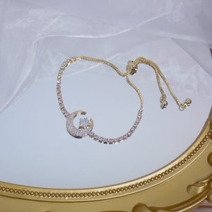 Zircon Moon Star Bracelet Micro-Inlaid Zirconia
