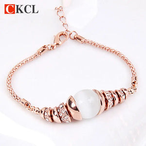 Vintage Big Stone Charm Bracelet for Women