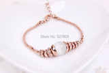 Vintage Big Stone Charm Bracelet for Women