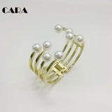 Pearl Beads Decorated Bracelet for Women