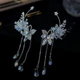 Bridal Crystal Zircon Ear Hanging Wedding Hair Decoration