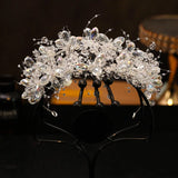 Crystal Bride Hairband Earrings Set