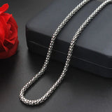 Men's Stainless Steel Chain Necklace - Classic Style