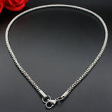 Men's Stainless Steel Chain Necklace - Classic Style