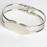 Charming Horse Eye Metal Bracelet Silver Plated Jewelry