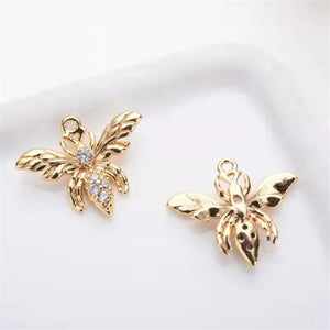 Bee Charm Crystal Animal Charms for DIY Jewelry Making