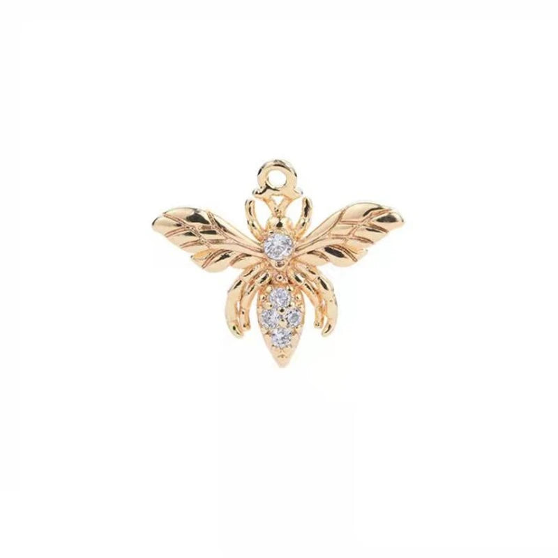 Bee Charm Crystal Animal Charms for DIY Jewelry Making