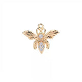Bee Charm Crystal Animal Charms for DIY Jewelry Making