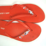 Crystal Sea Horse Women's Beach Sandals Decoration 6 Pairs