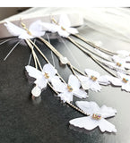 Exaggerated Butterfly Tassel Earrings for Women
