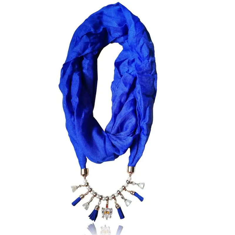 Colorful Arrival Charms Drop Pendant Necklace Scarf Wrap for Women