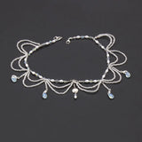 Glass Girl Forehead Ornaments Hair Crown Headdress