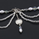 Glass Girl Forehead Ornaments Hair Crown Headdress