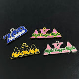 Greek Fraternity Sorority Letter Pendant Jewelry