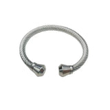 Geometric Stainless Steel Cable Bangles Bracelet Women