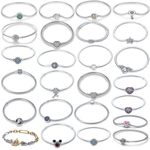 925 Silver Heart Bracelet Women Jewelry