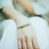 Hetian Chalcedony Bamboo Bracelet - Chinese Adjustable Women's Jewelry