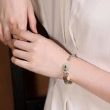 Hotan Chalcedony Safety Buckle Bracelet