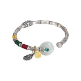 Hotan Chalcedony Safety Buckle Bracelet