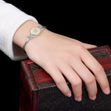 Chalcedony Plum Blossom Bracelet Chinese Retro Palace Women's Jewelry
