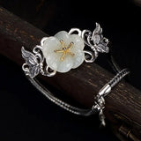 Chalcedony Plum Blossom Bracelet Chinese Retro Palace Women's Jewelry