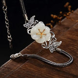 Chalcedony Plum Blossom Bracelet Chinese Retro Palace Women's Jewelry