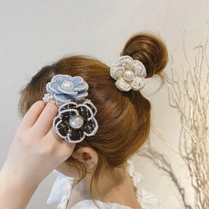 Pearl Hair Circle Retro Hair Band Hair Rope Female