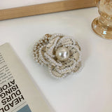Pearl Hair Circle Retro Hair Band Hair Rope Female