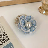 Pearl Hair Circle Retro Hair Band Hair Rope Female