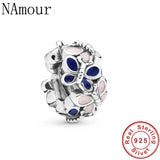 Rose Family Tree DIY Bead Fit Charms Silver 925 Bracelet Jewelry for Women