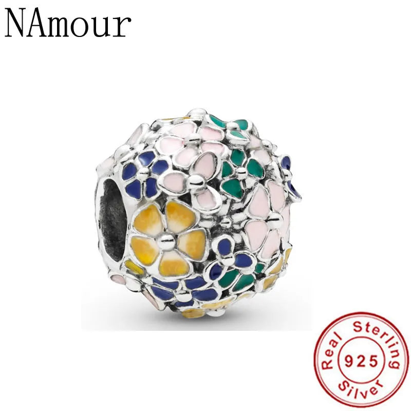 Rose Family Tree DIY Bead Fit Charms Silver 925 Bracelet Jewelry for Women