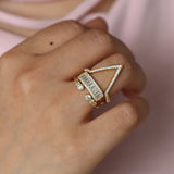 Dainty Chevron V Shape Knuckle Ring Set for Women