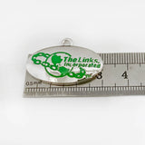 Society Green Enamel Metal Pendant