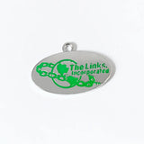 Society Green Enamel Metal Pendant