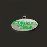 Society Green Enamel Metal Pendant