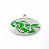 Society Green Enamel Metal Pendant